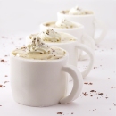 Mocha cupcakes in edible fondant mug