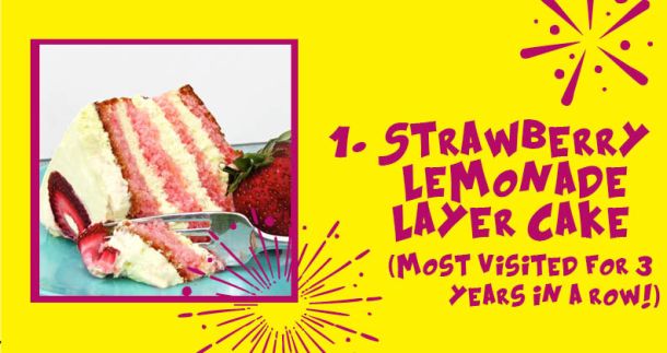 Strawberry Lemonade layer cake