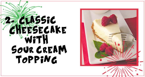 Classic Cheesecake with Sour Cream topping